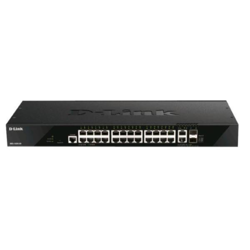 D-Link DGS 1520-28 - Switch - L3 - intelligente - 24 x 10/100/1000 + 2 x Gigabit SFP + 2 x 10 Gigabit SFP+ - montabile su rack